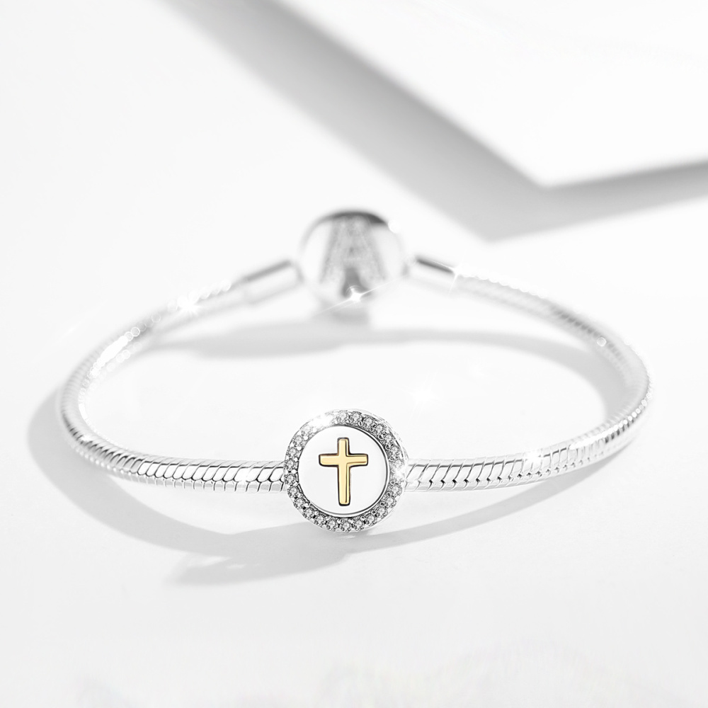 Cross Design Beads for Bracelets