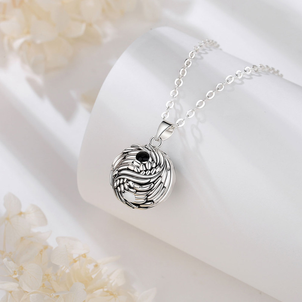 Yin-Yang Wing Design Harmony Bola Pendant