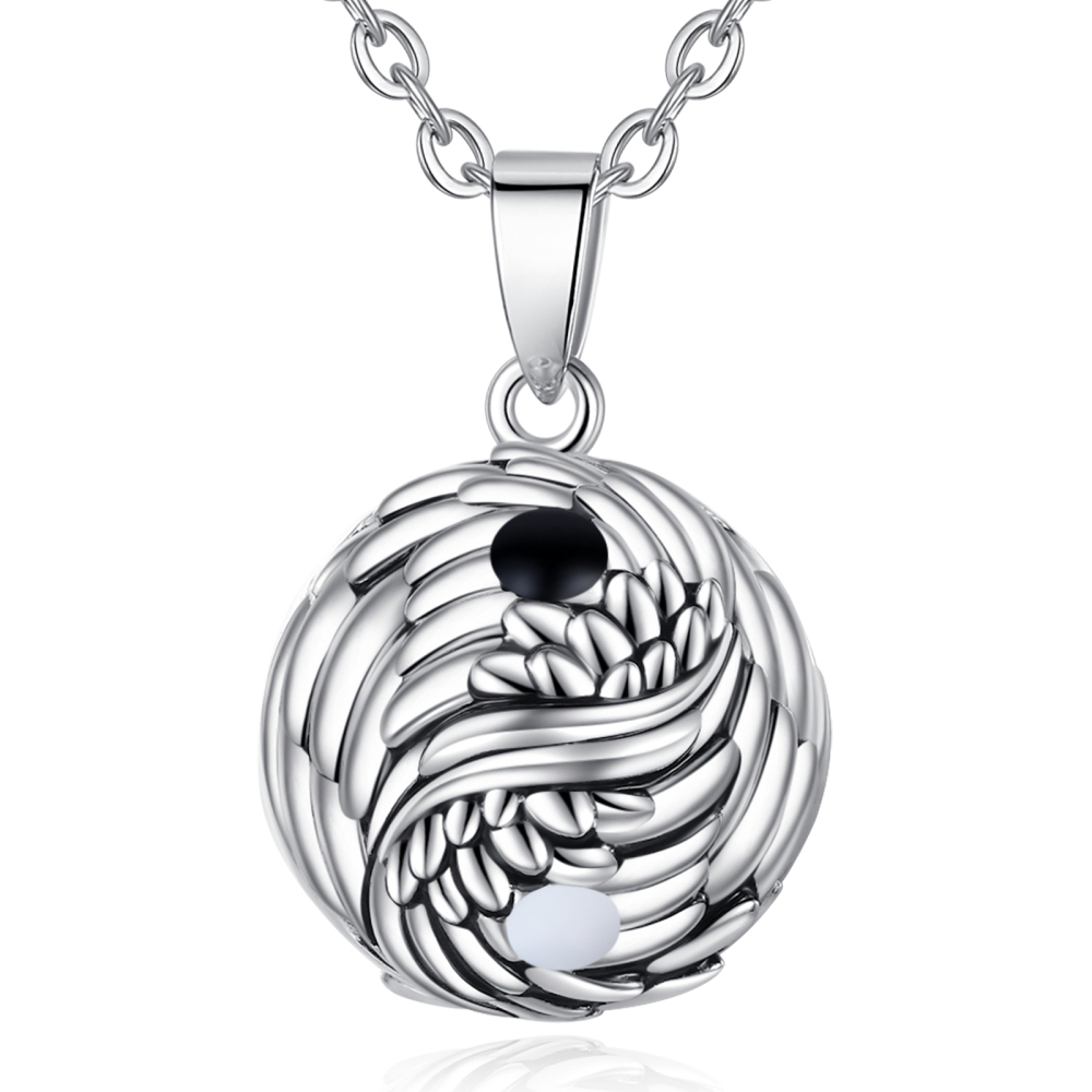 Yin-Yang Wing Design Harmony Bola Pendant