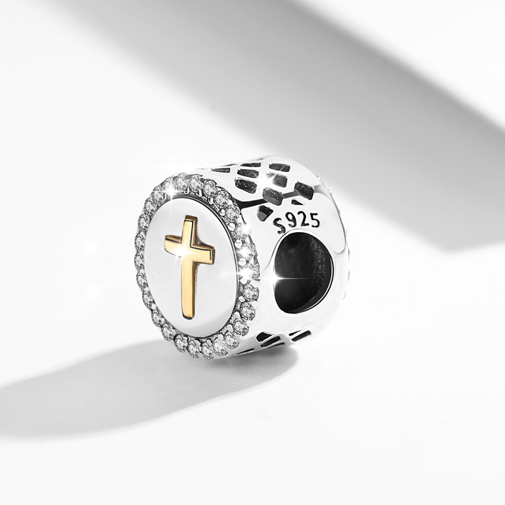 Cross Design Beads for Bracelets