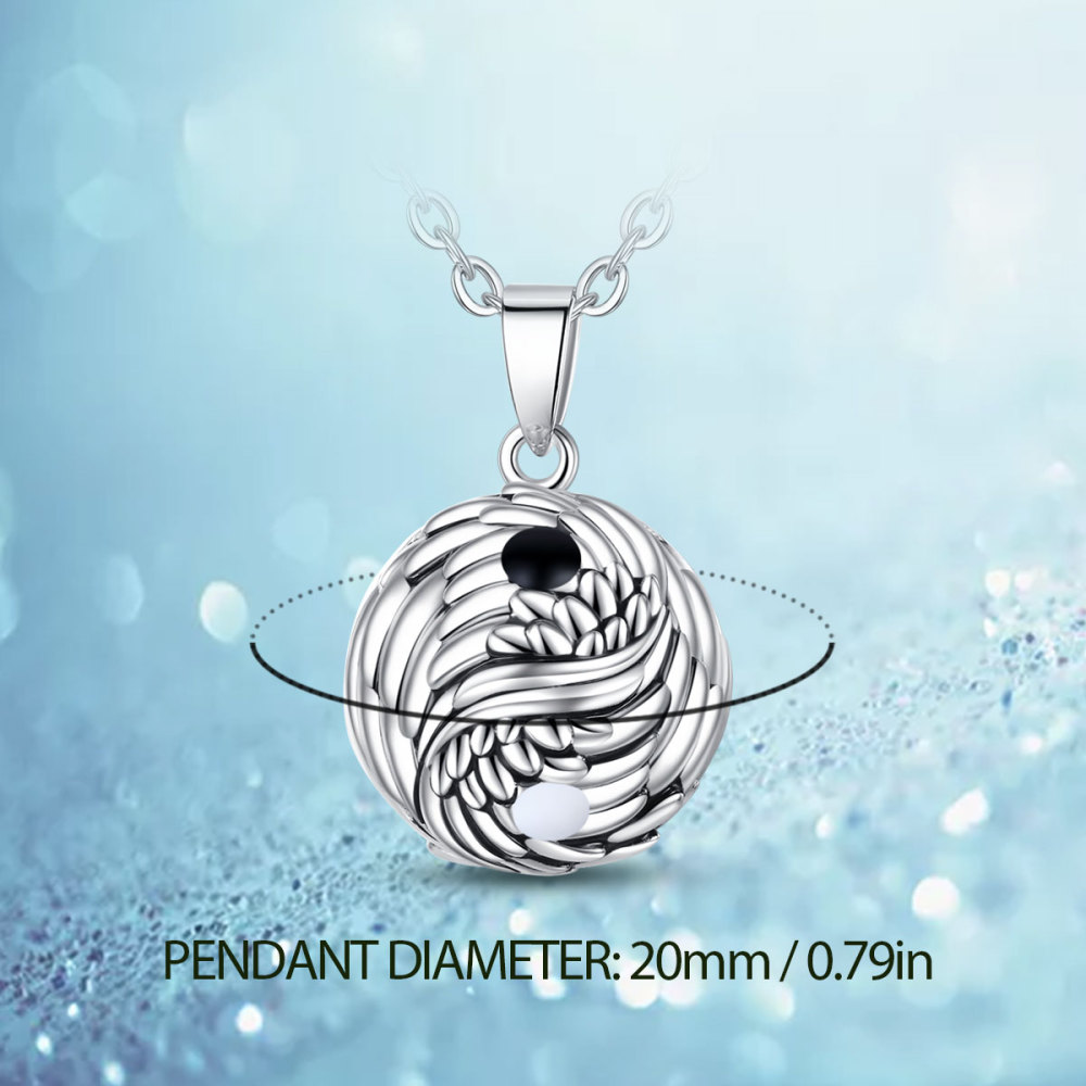Yin-Yang Wing Design Harmony Bola Pendant