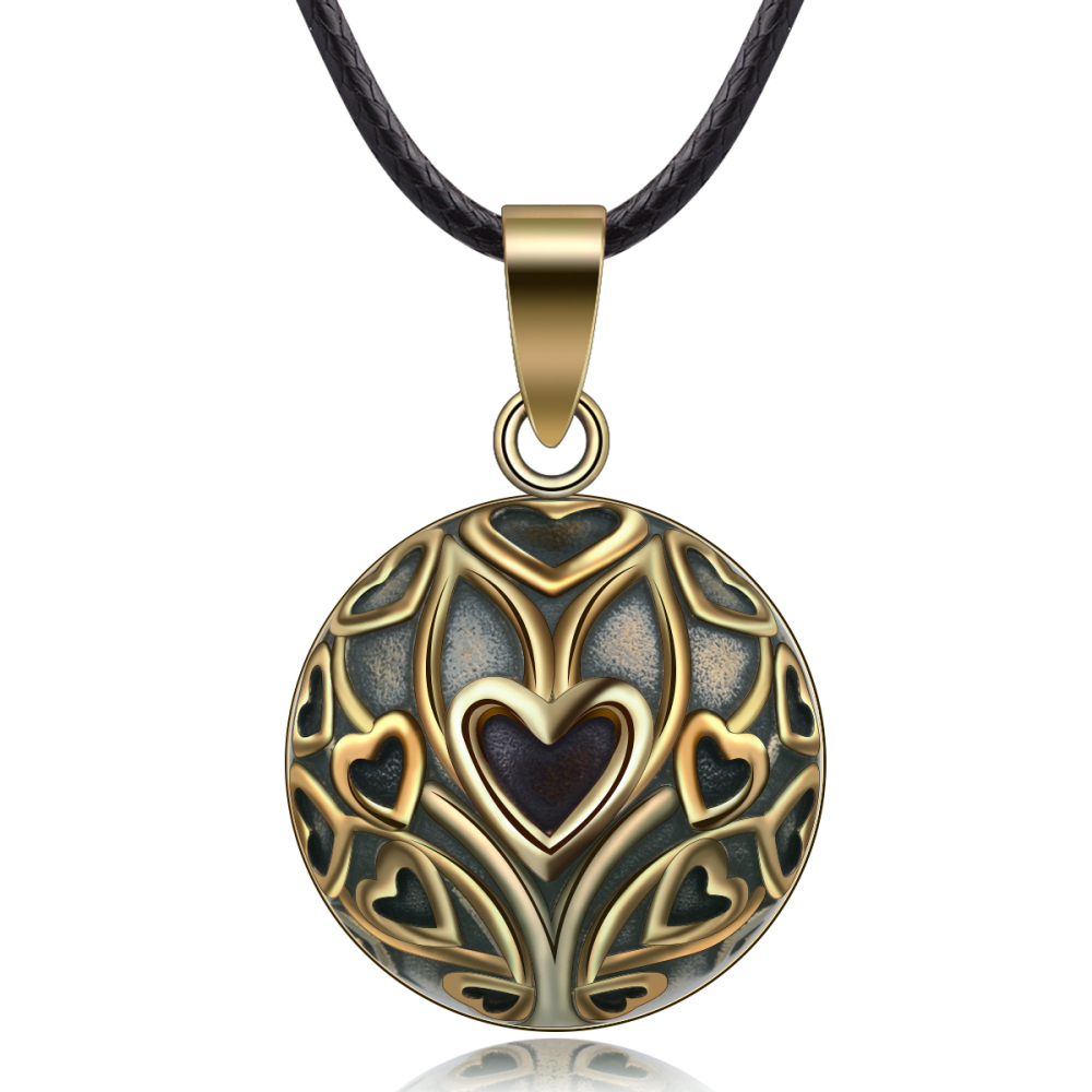 Heart Relief Design Harmony Bola Pendant
