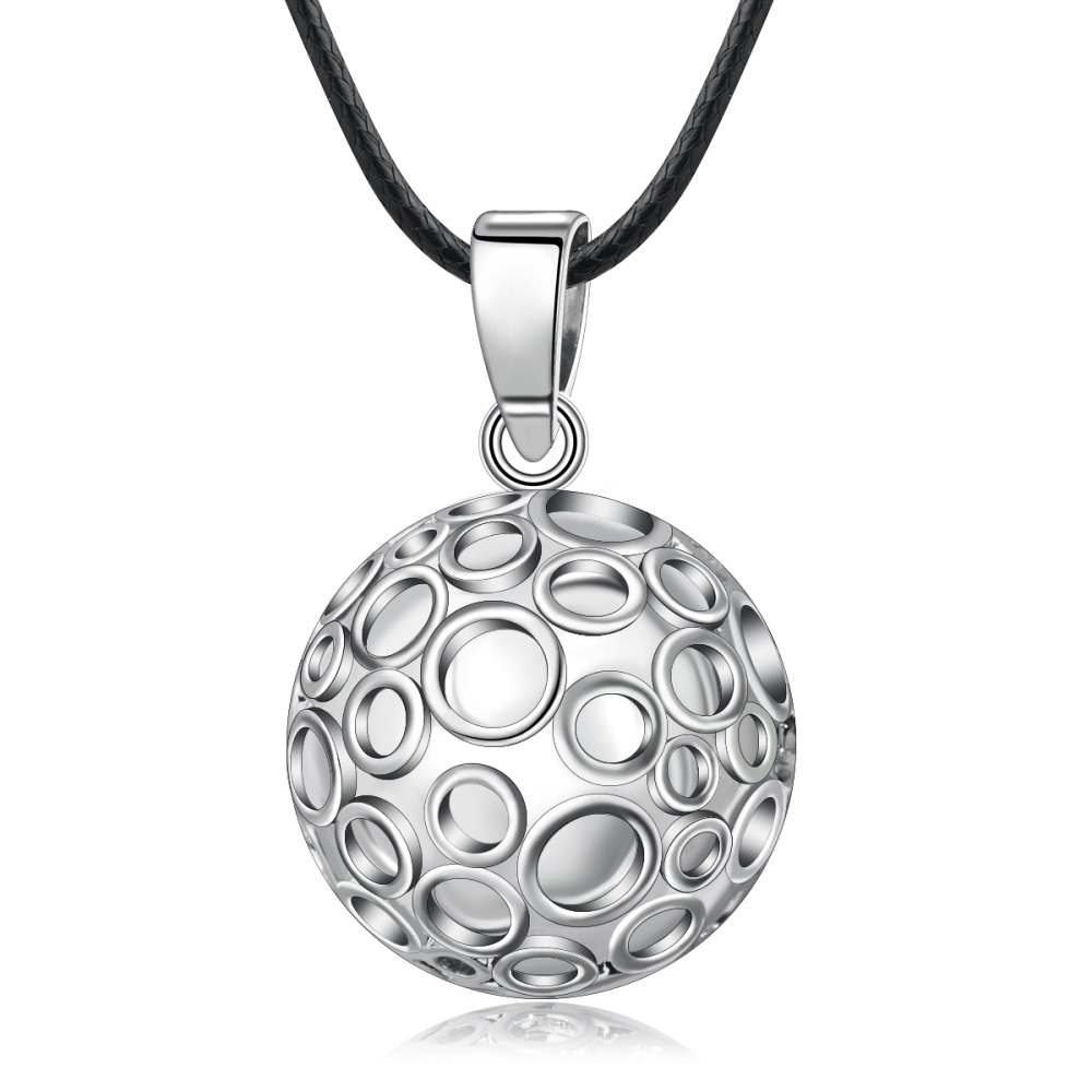 Bubble Texture Design Harmony Bola Pendant