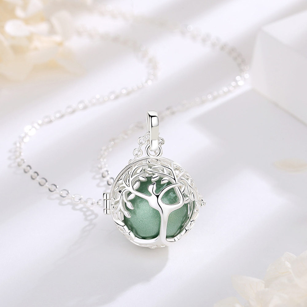 Tree of Life Yoga Cage Pendant Necklace