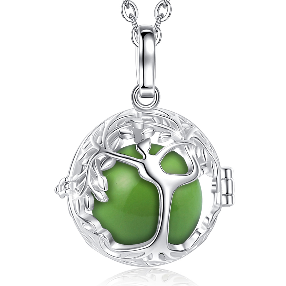 Tree of Life Yoga Cage Pendant Necklace