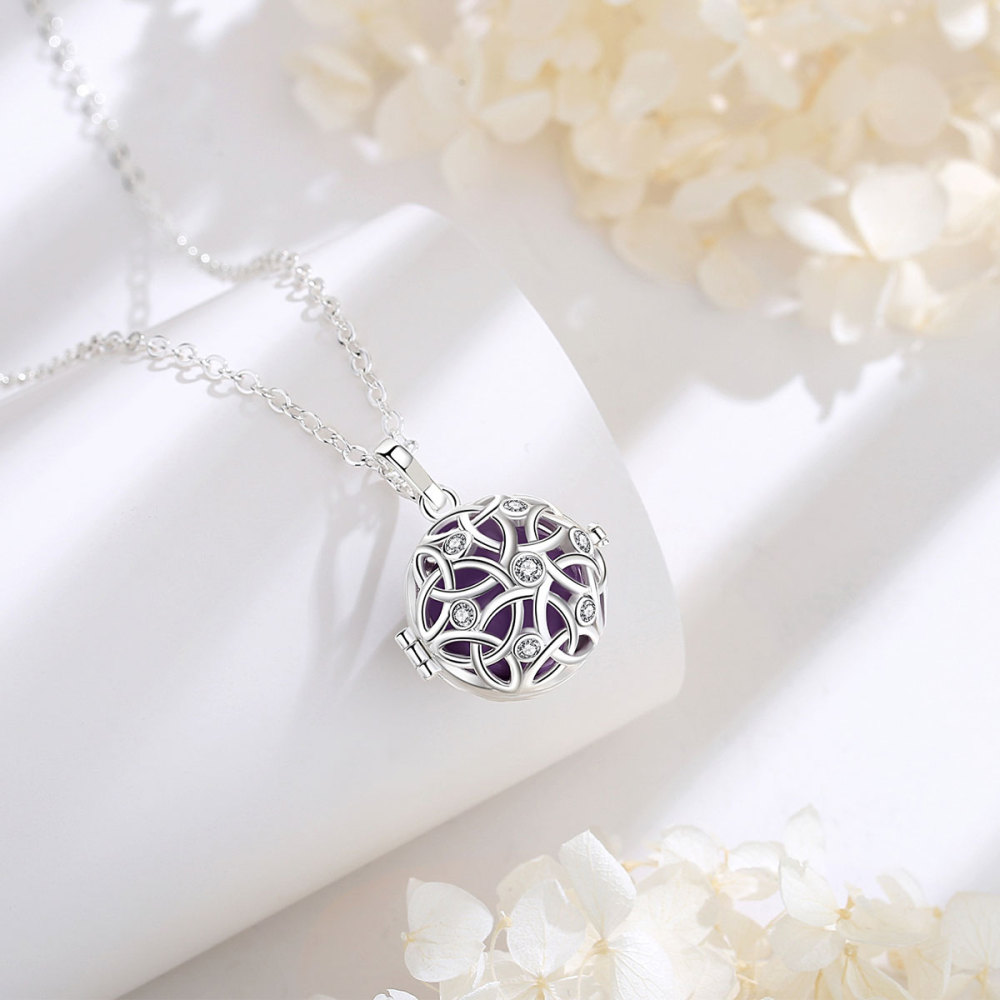 Floral & Zircon Angel Chime Caller Bola Necklace