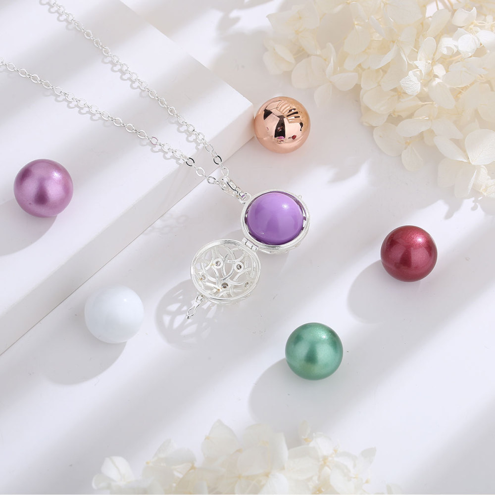 Floral & Zircon Angel Chime Caller Bola Necklace