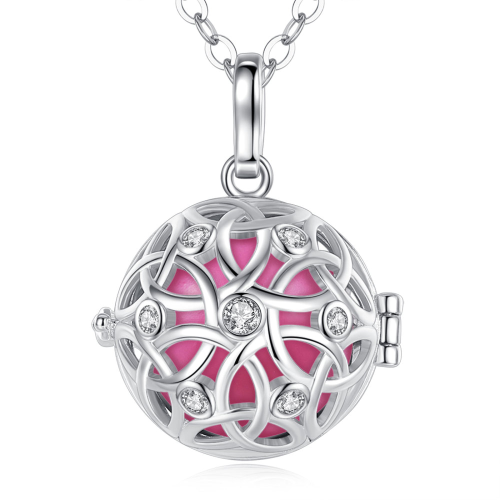 Floral & Zircon Angel Chime Caller Bola Necklace