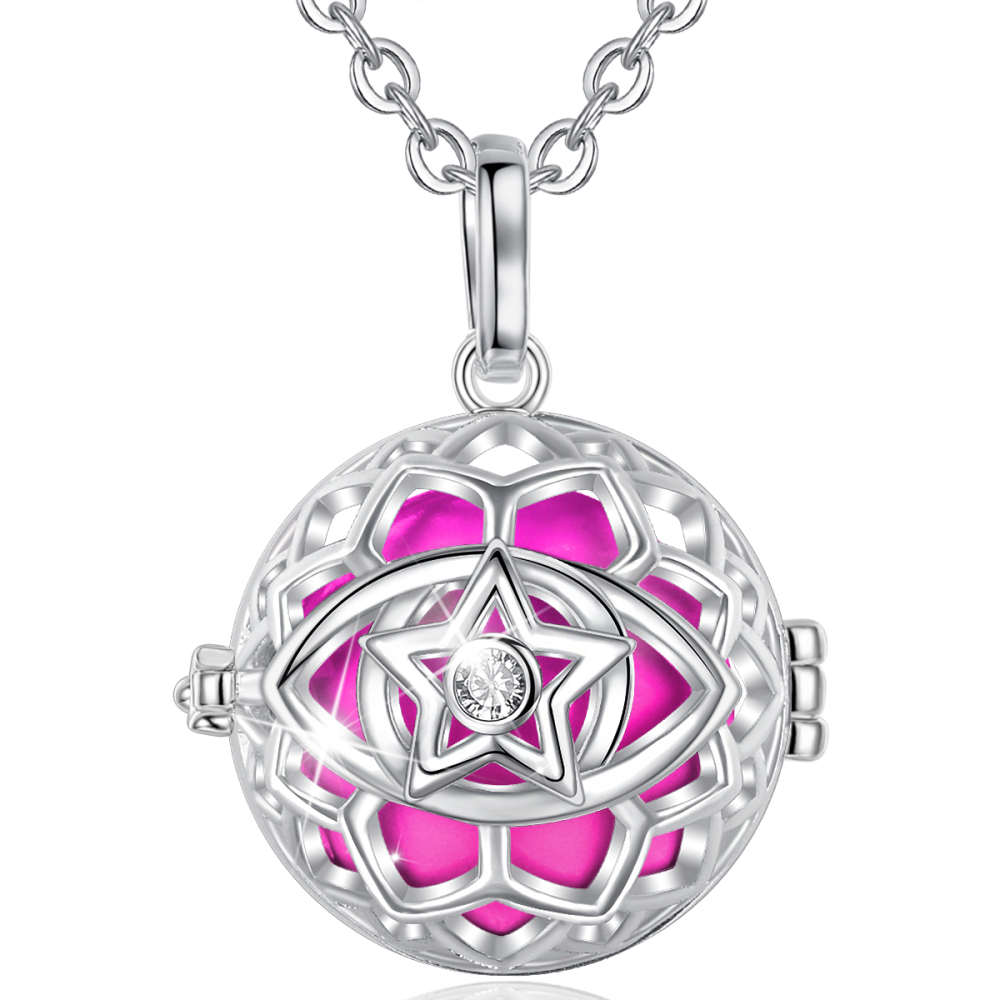 Star Pattern Angel Caller Cage Pendant