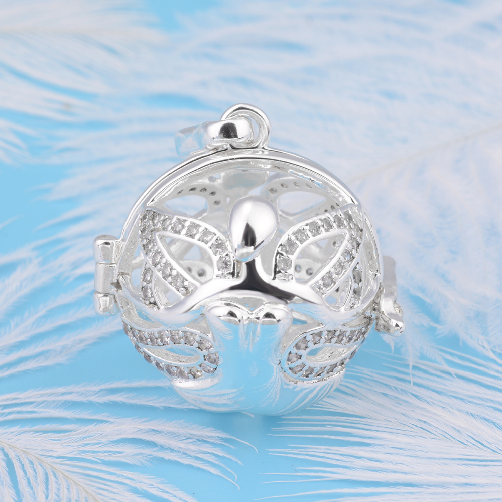 Fairy Pattern Colorful Bells Chime Cage Necklace