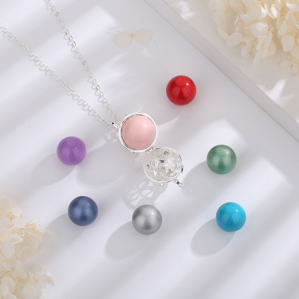 Vintage Butterfly Chime Ball Cage Pendant