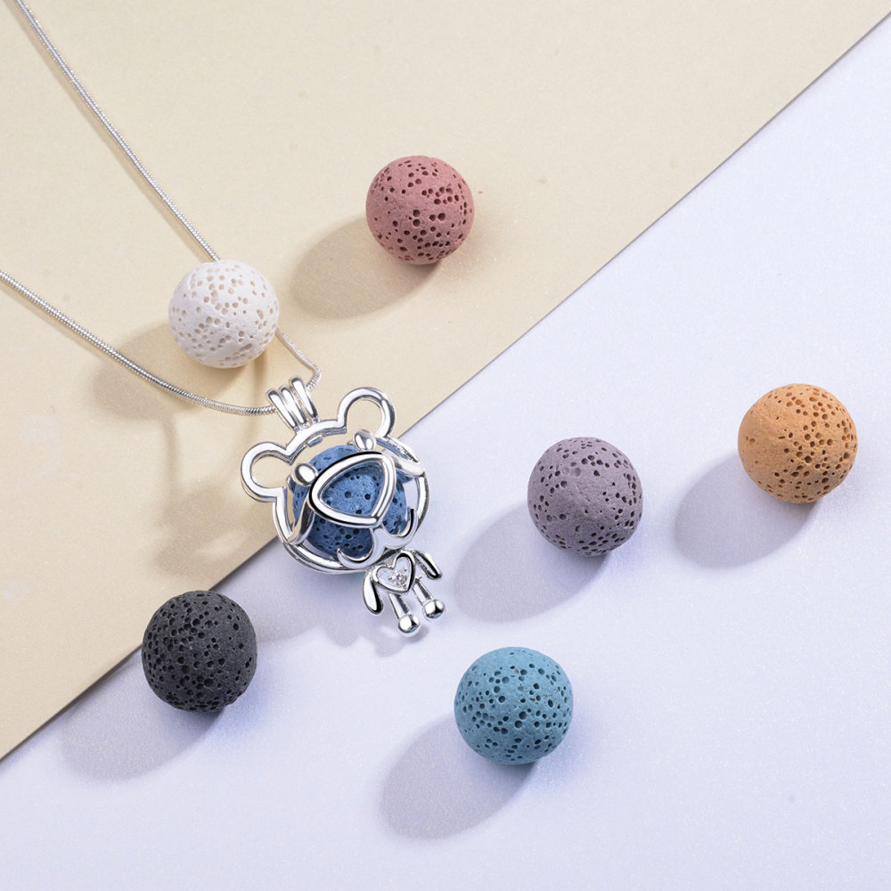 Bear-Shaped Aromatherapy Oil Diffuser Cage Pendant