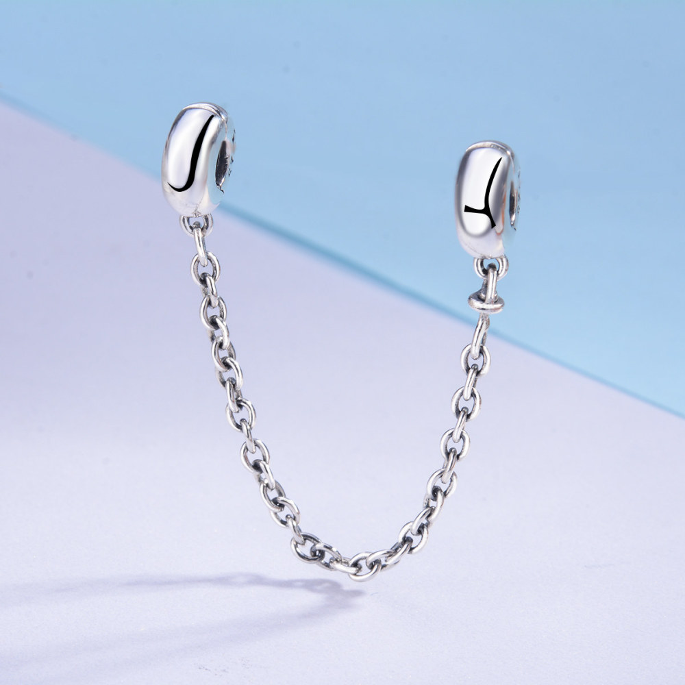 925 Sterling Silver Linked Circle Beads