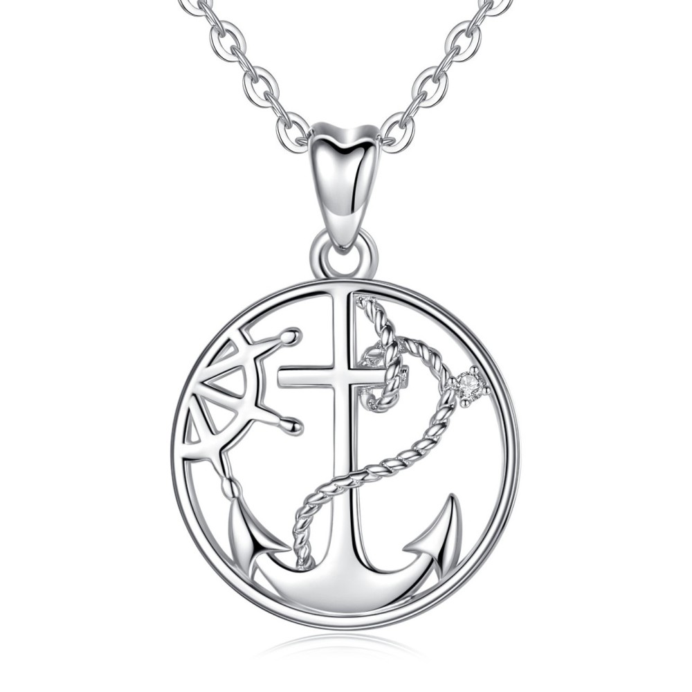 Stylish 925 Sterling Silver Anchor Pendant