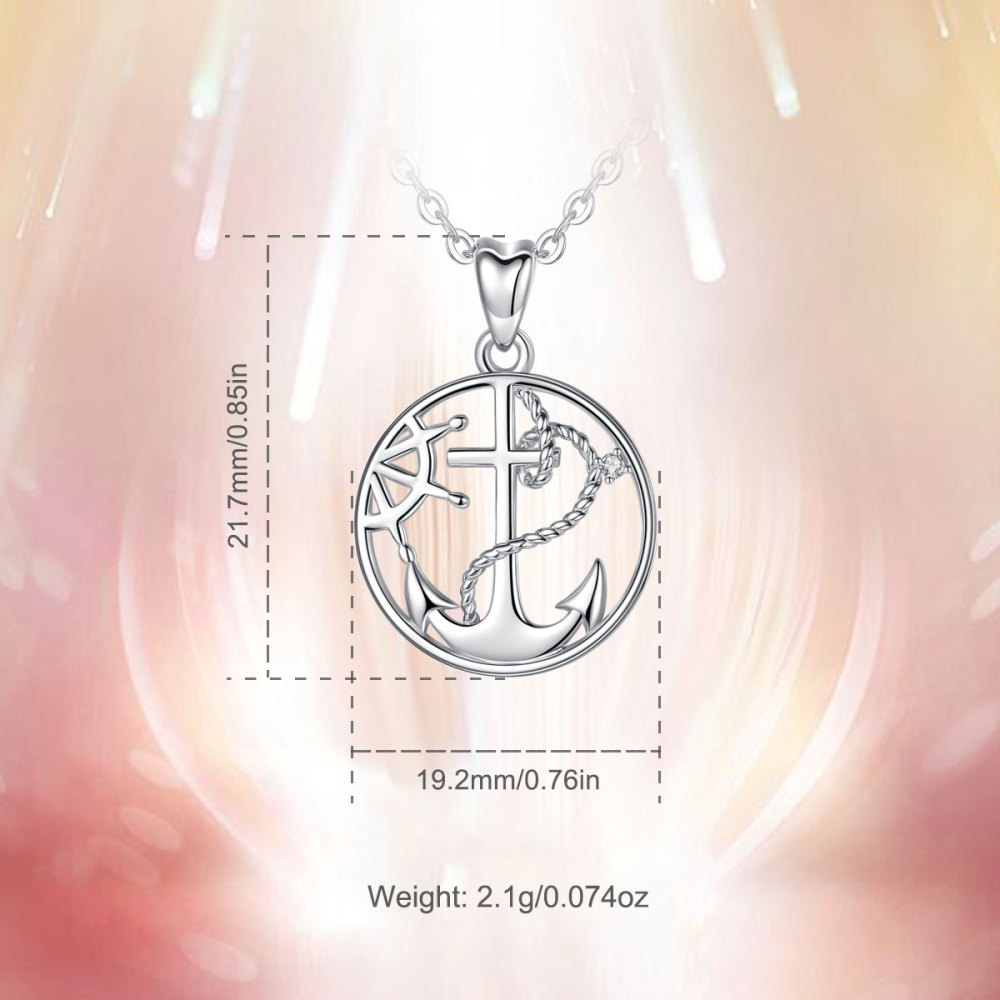 Stylish 925 Sterling Silver Anchor Pendant