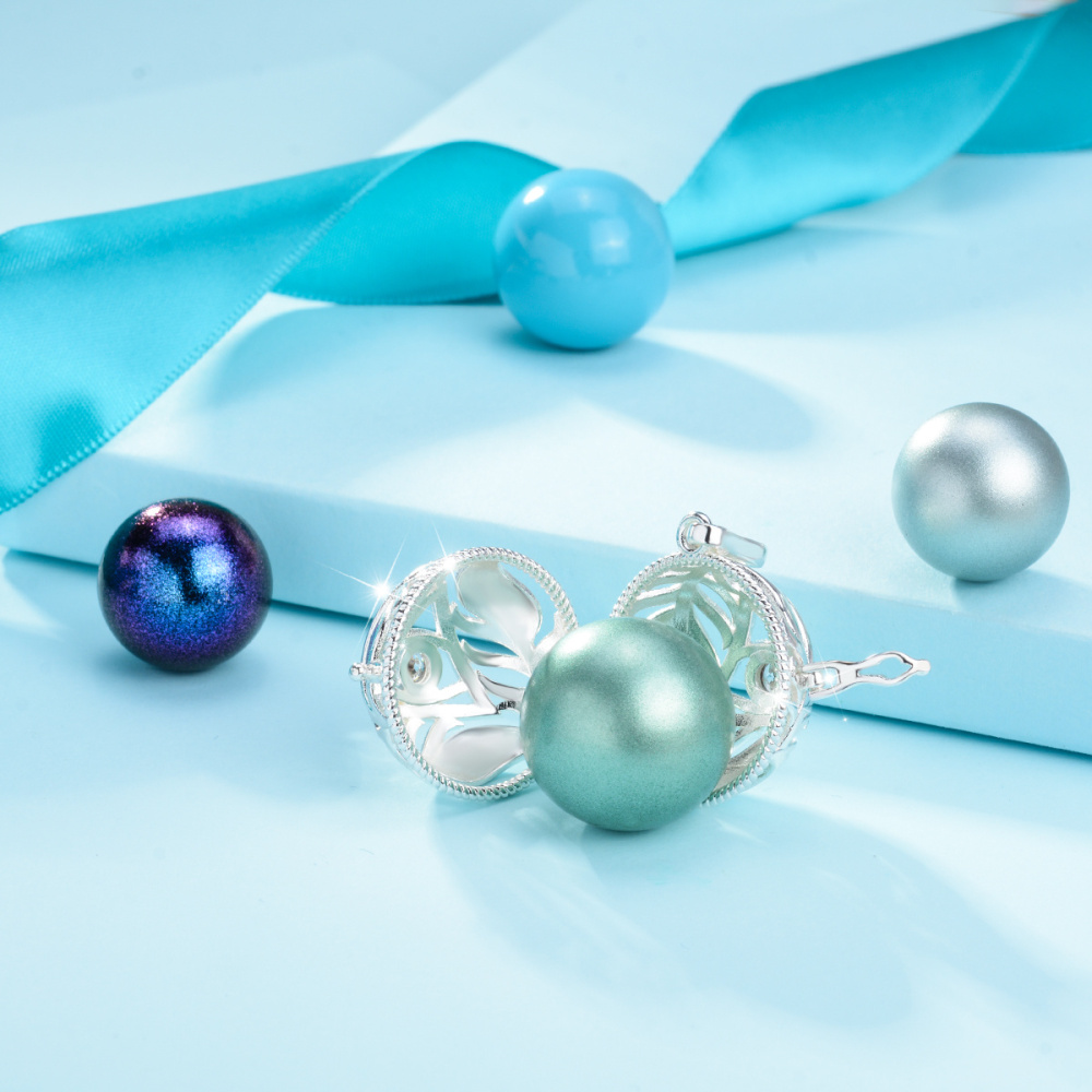 All-Seeing Eye Angel Chime Wish Ball Necklace