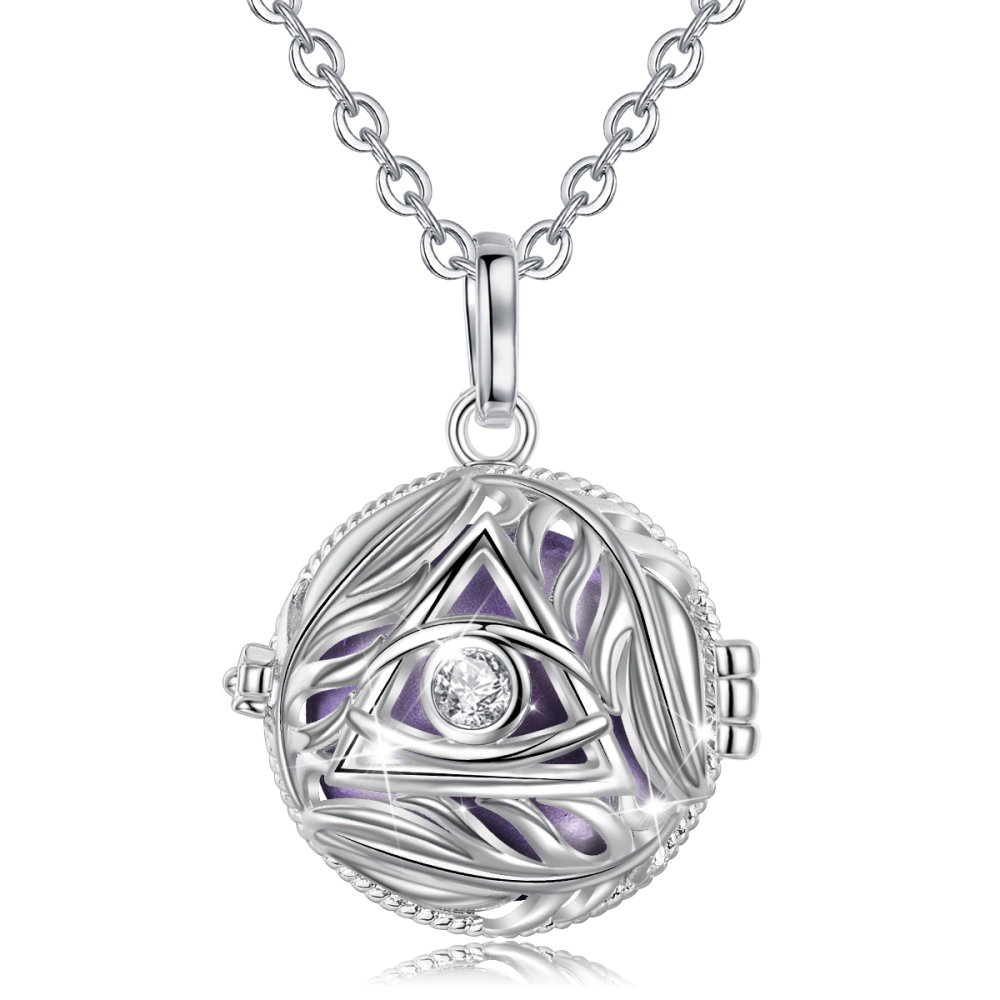 All-Seeing Eye Angel Chime Wish Ball Necklace