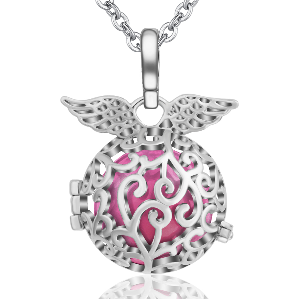 Angel Wings Wish Ball Relaxing Wind Chime Jewelry Pendant