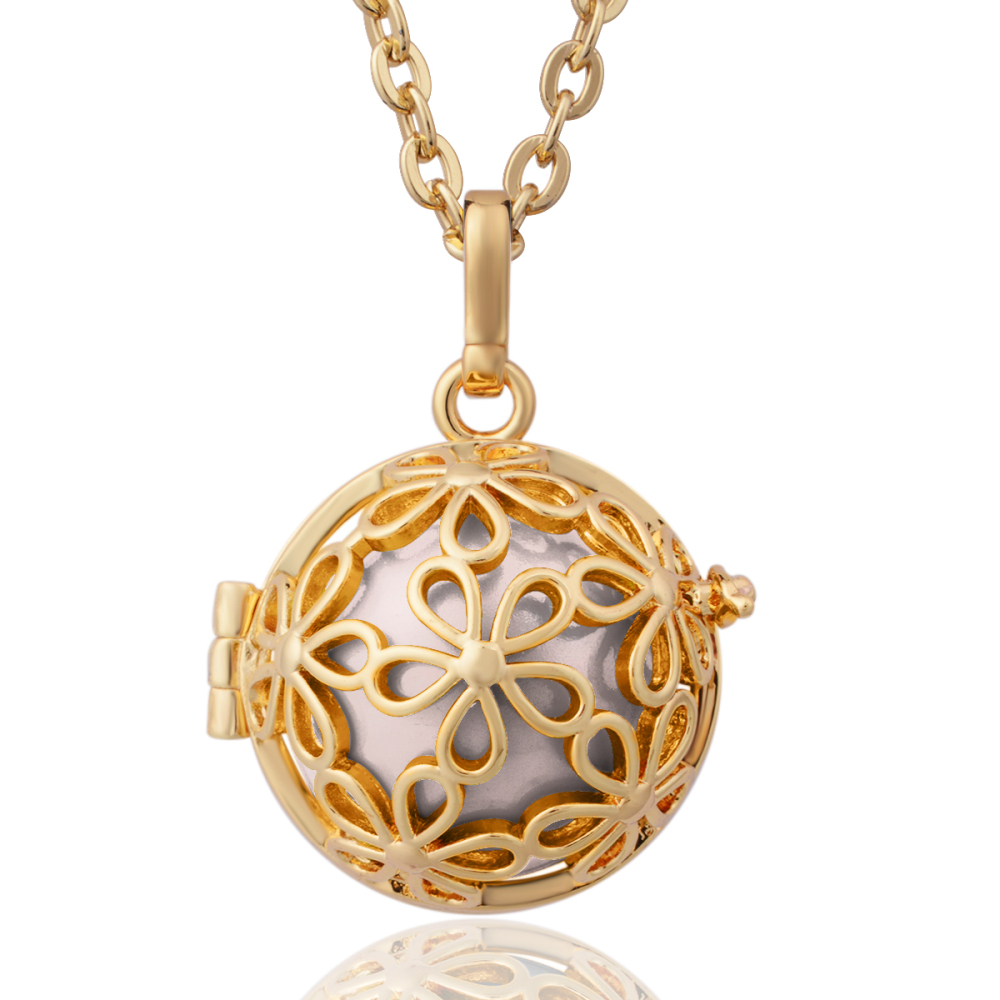 Gold-Plated Copper Relaxing Wind Flower Chime Pendant