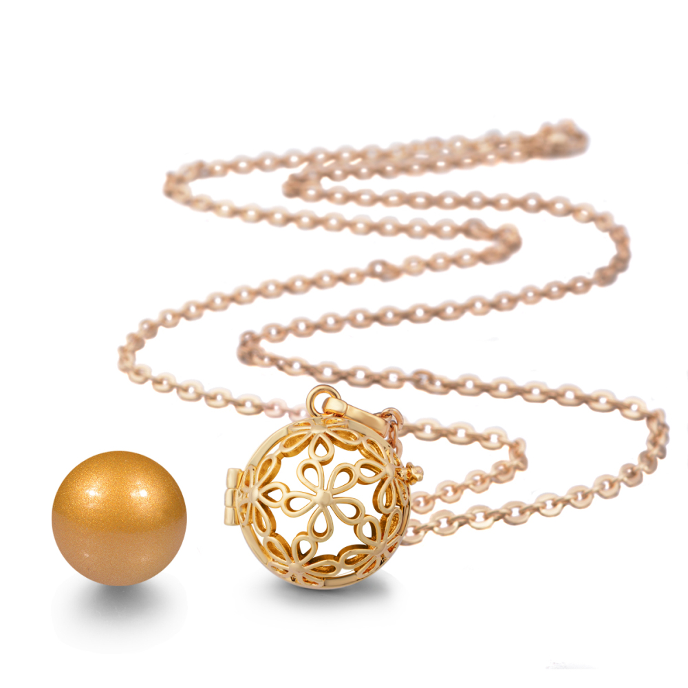 Gold-Plated Copper Relaxing Wind Flower Chime Pendant