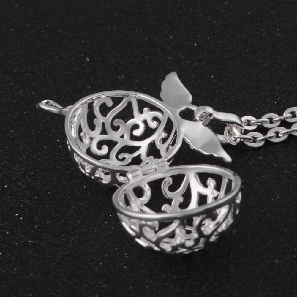 Angel Wings Wish Ball Relaxing Wind Chime Jewelry Pendant