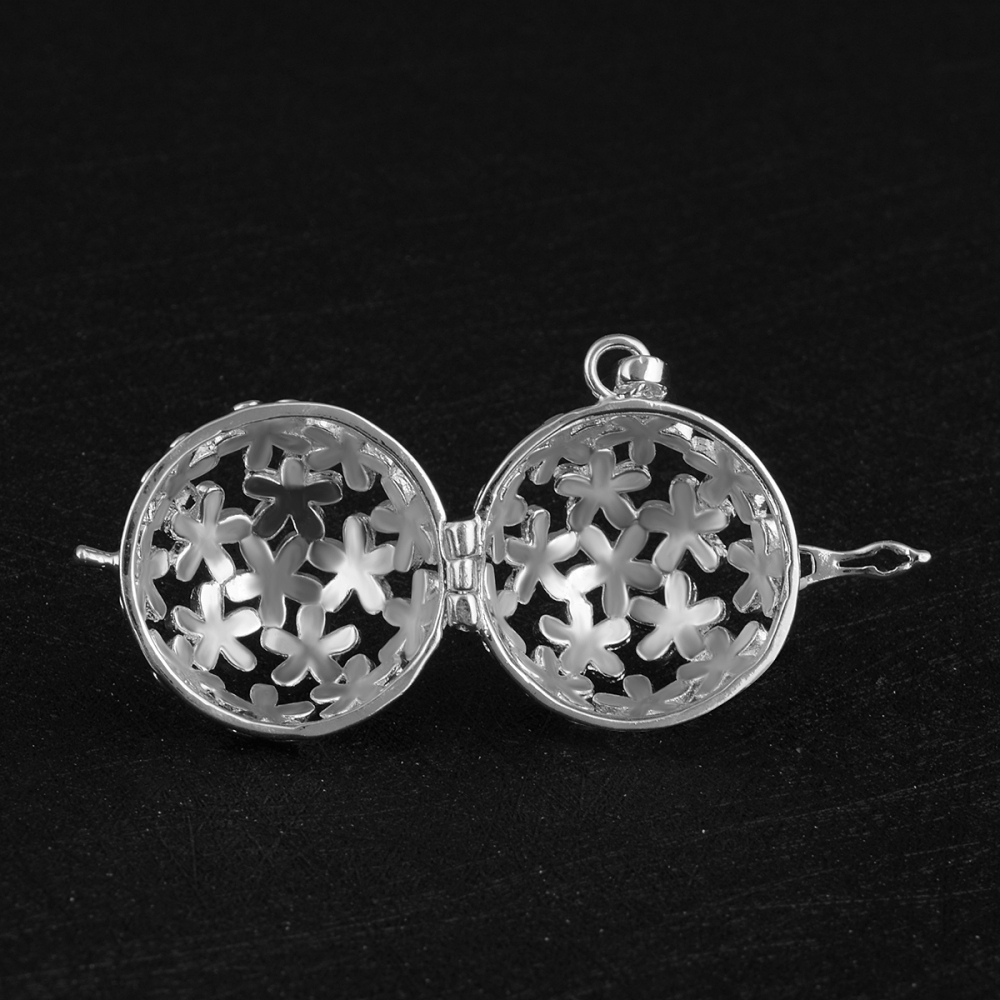 Pink Cherry Blossom Relaxation Chime Ball Pendant