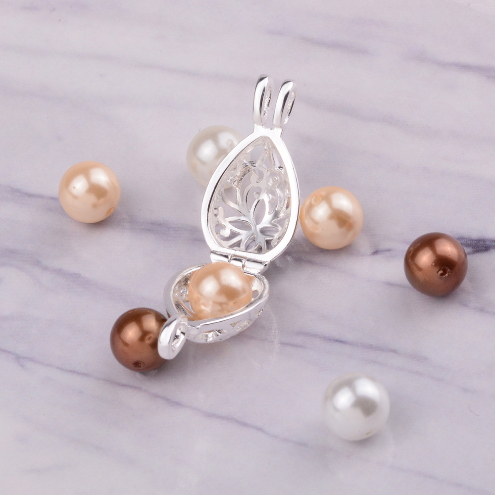 DIY Customizable Celtic Knot Pearls Cage Pendant