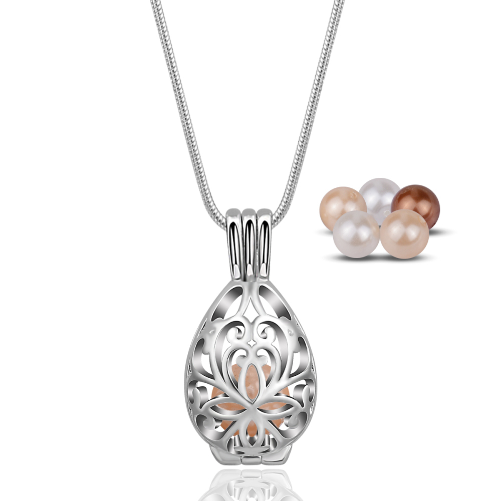 DIY Customizable Celtic Knot Pearls Cage Pendant