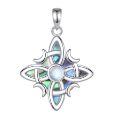 White Gold+Abalone Shell