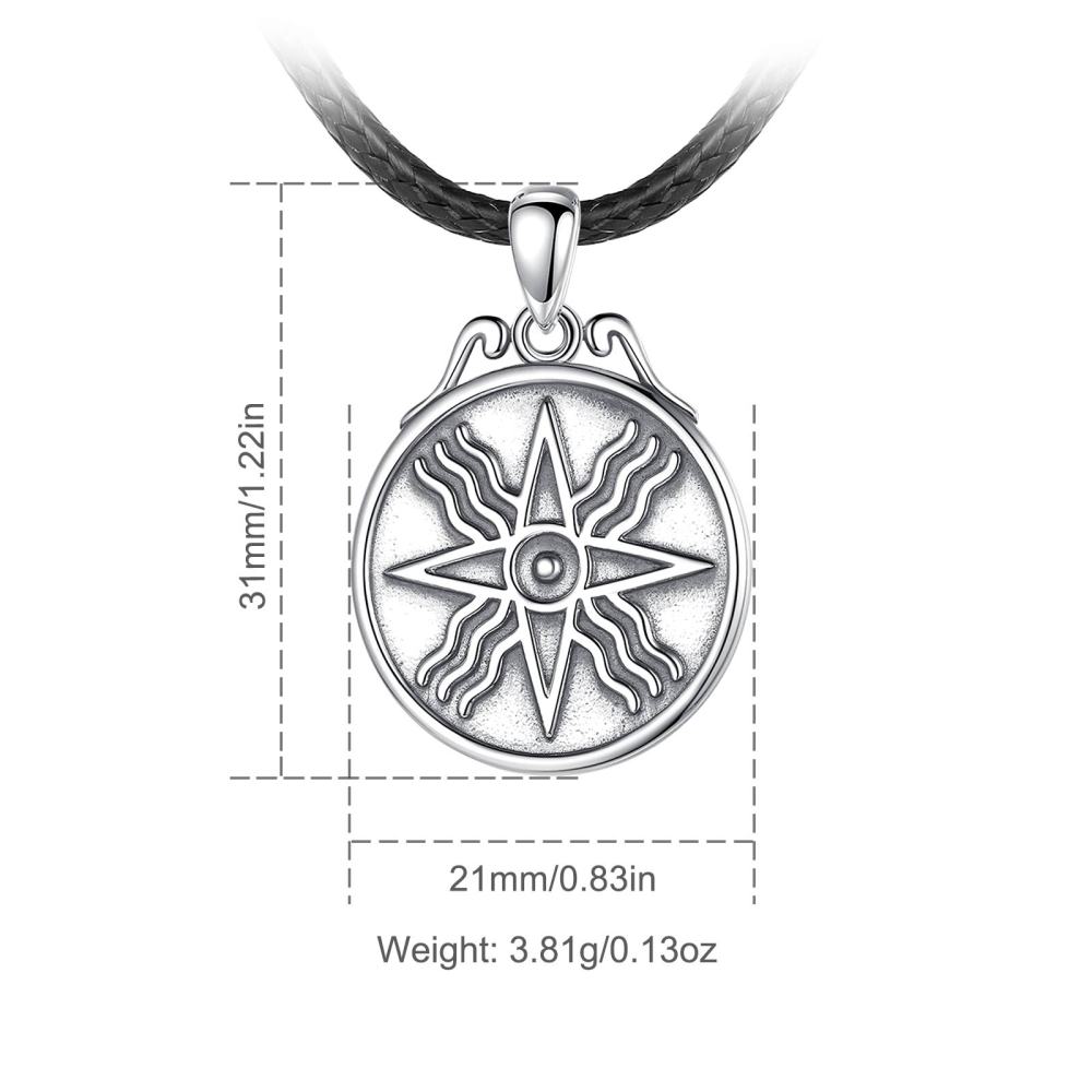 925 Sterling Silver Star of Inanna Vintage Amulet Pendant