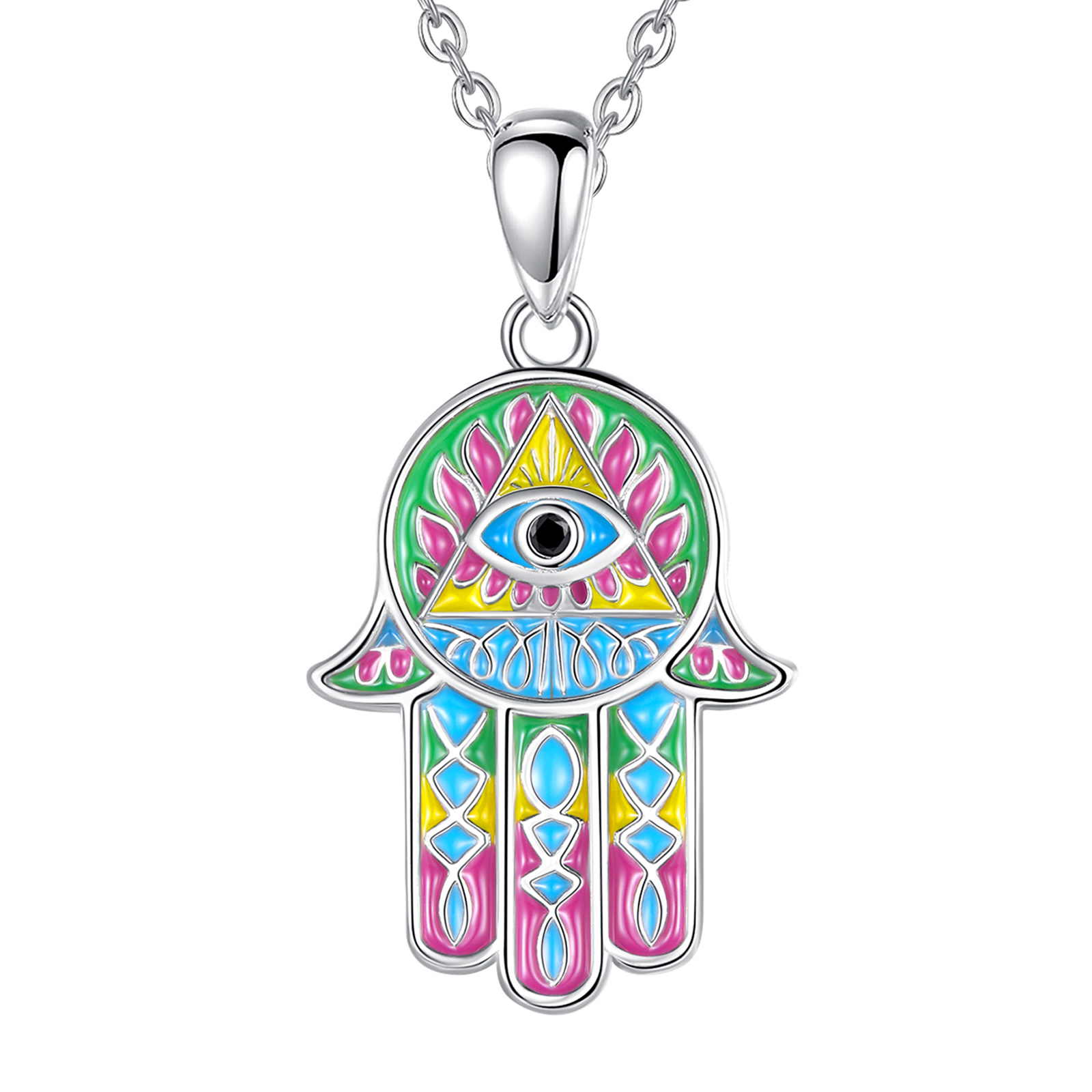 Hamsa Hand 925 silver lucky protection