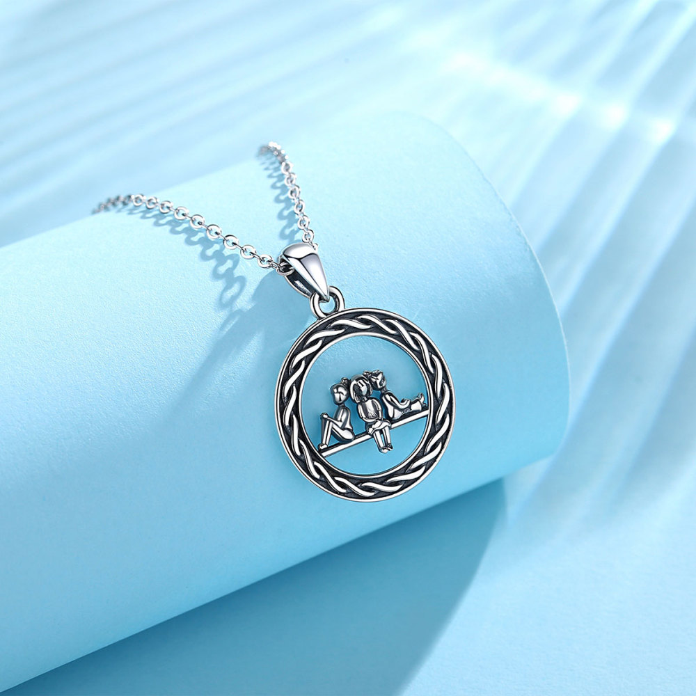 925 Sterling Silver To Infinity and Beyond Soul Sister Pendant Necklace