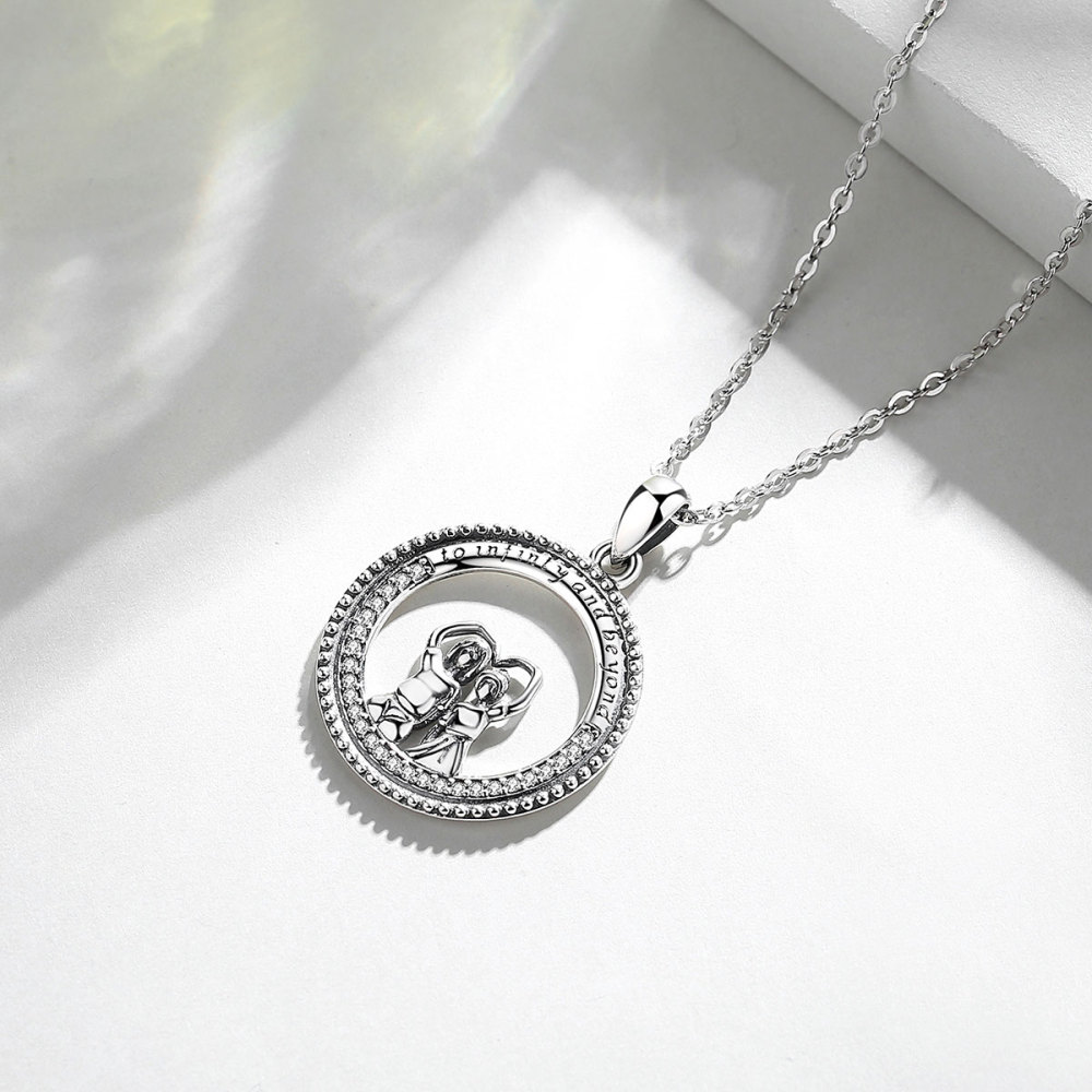 925 Sterling Silver Infinity Sister Necklace – Eternal Bond Pendant