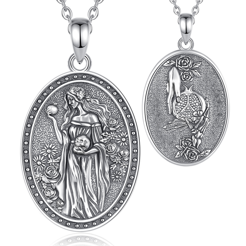 925 Sterling Silver Persephone Goddess Pendant