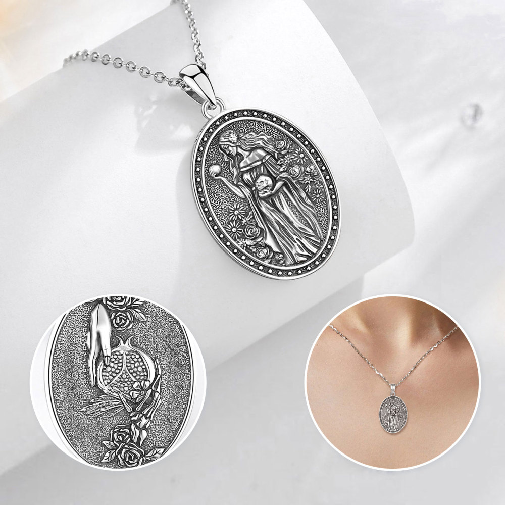 925 Sterling Silver Persephone Goddess Pendant
