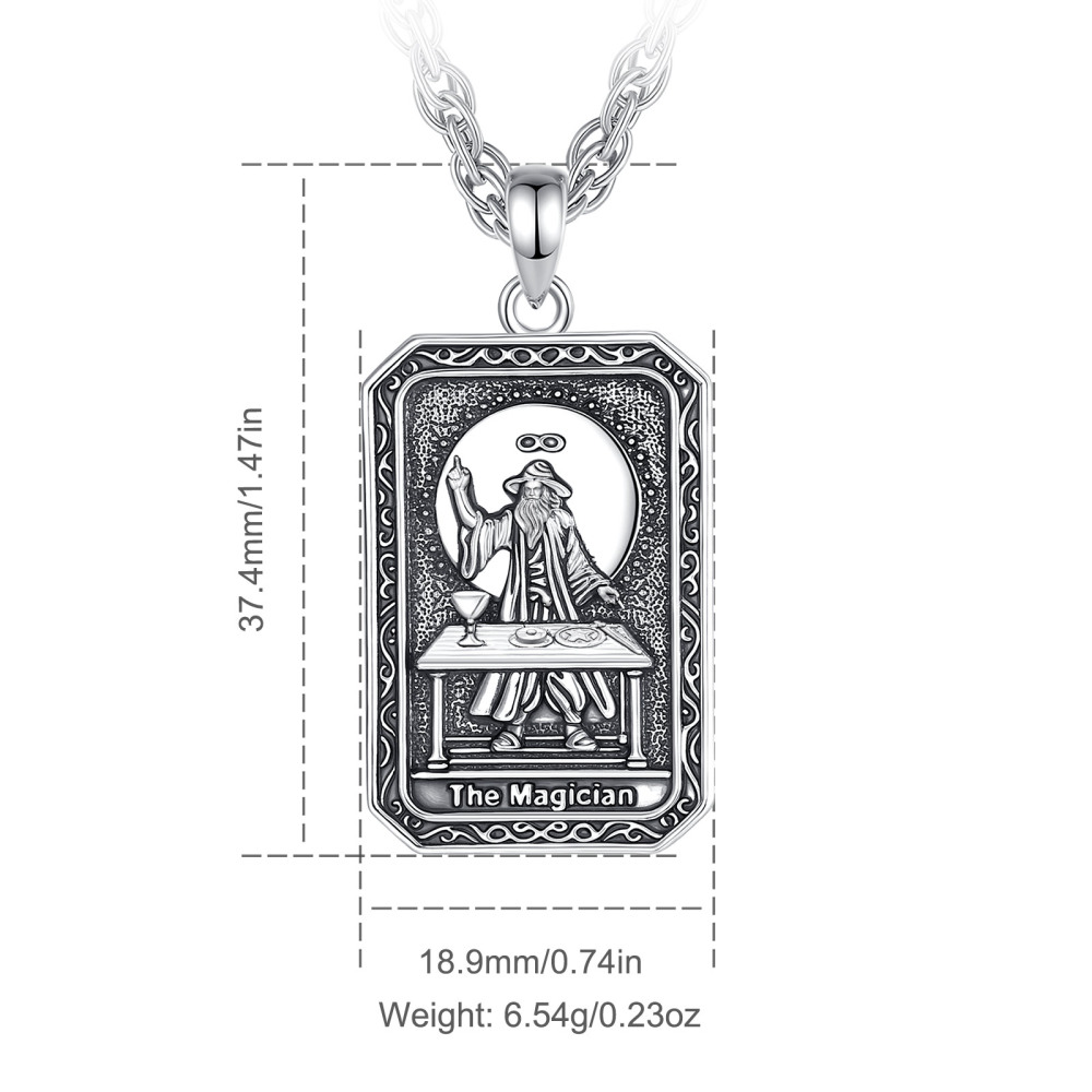 Wholesale Occult Copper Plated Silver The Magician Tarot Pendant