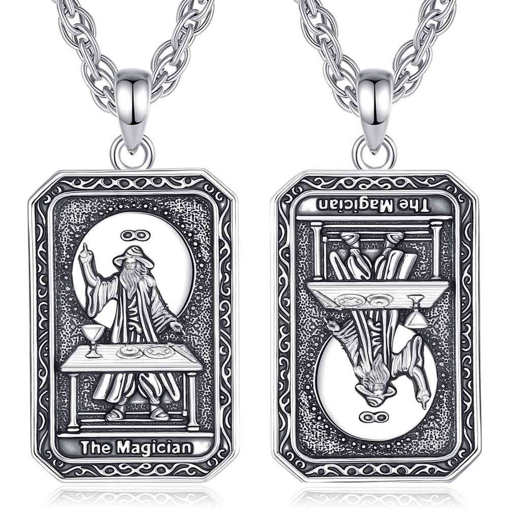 Wholesale Occult Copper Plated Silver The Magician Tarot Pendant