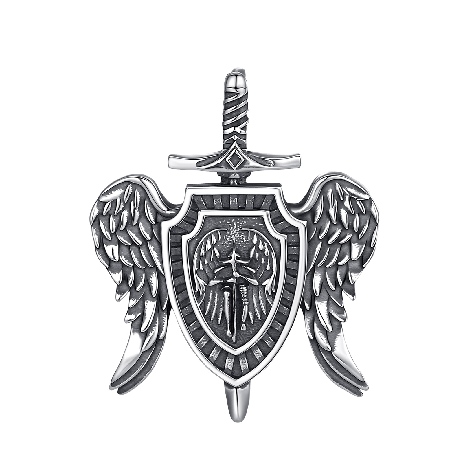 Saint Michael 925 silver protection amulet