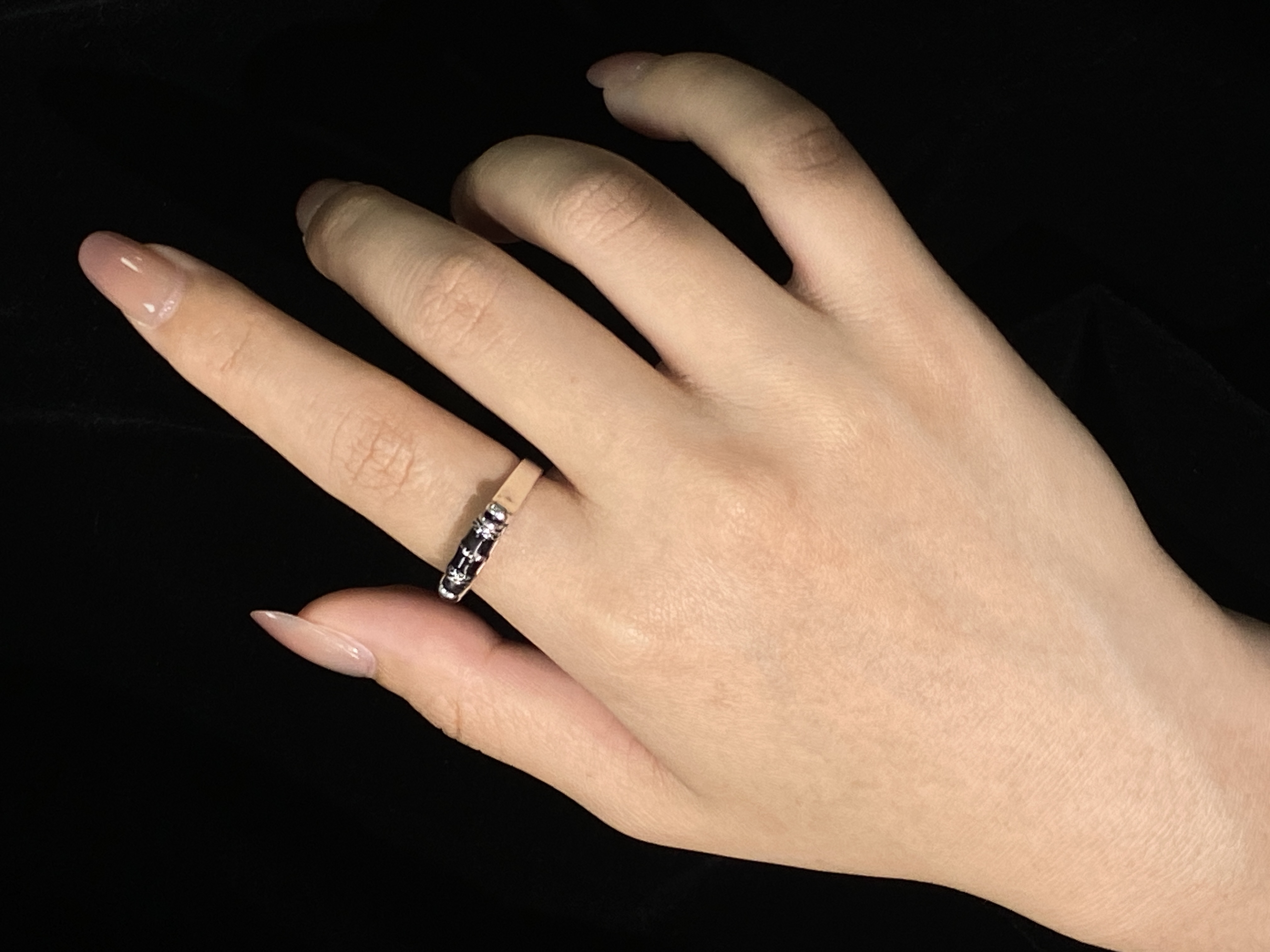 925 Silver Obsidian Ring