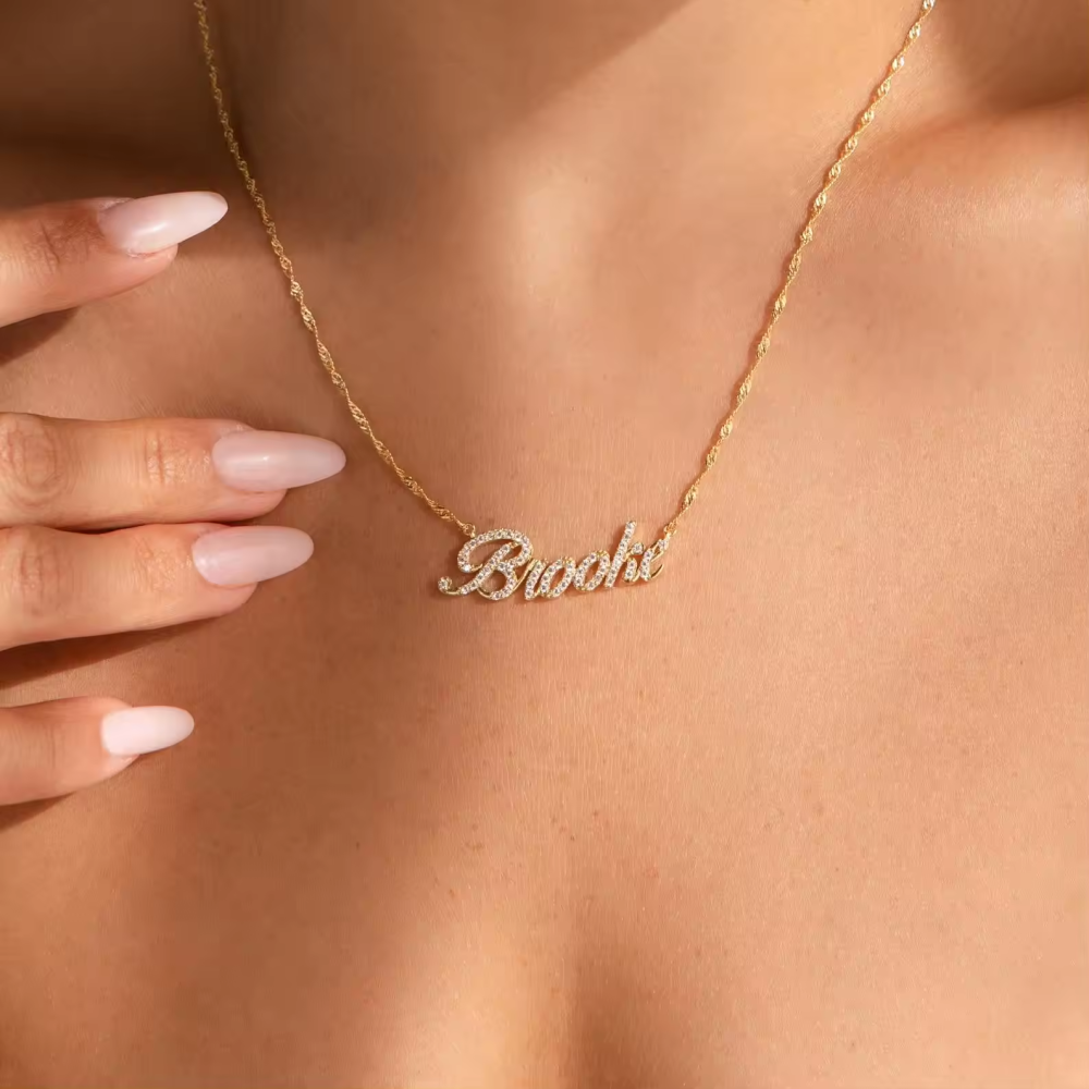 Custom Name Necklace 925 Sterling Silver Personalized Jewelry