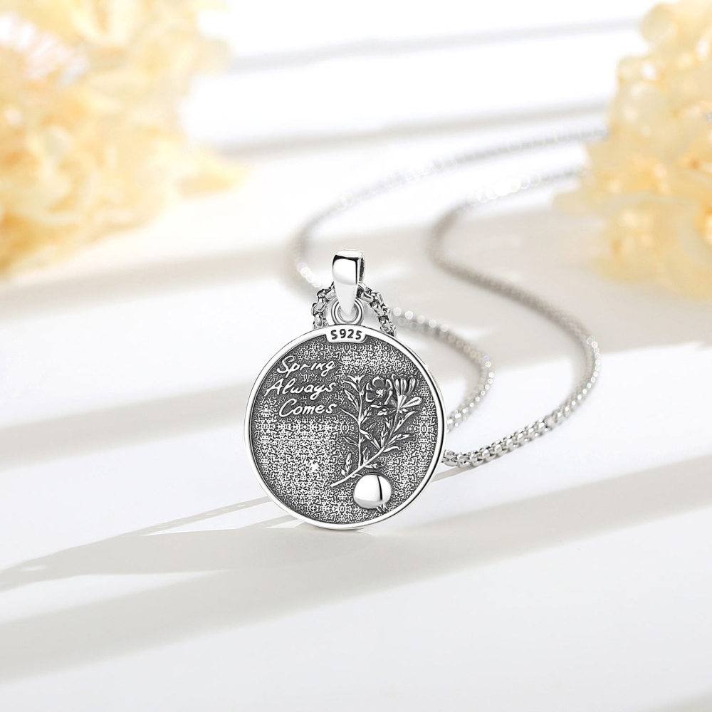 925 Sterling Silver Vintage Persephone Goddess Pendant