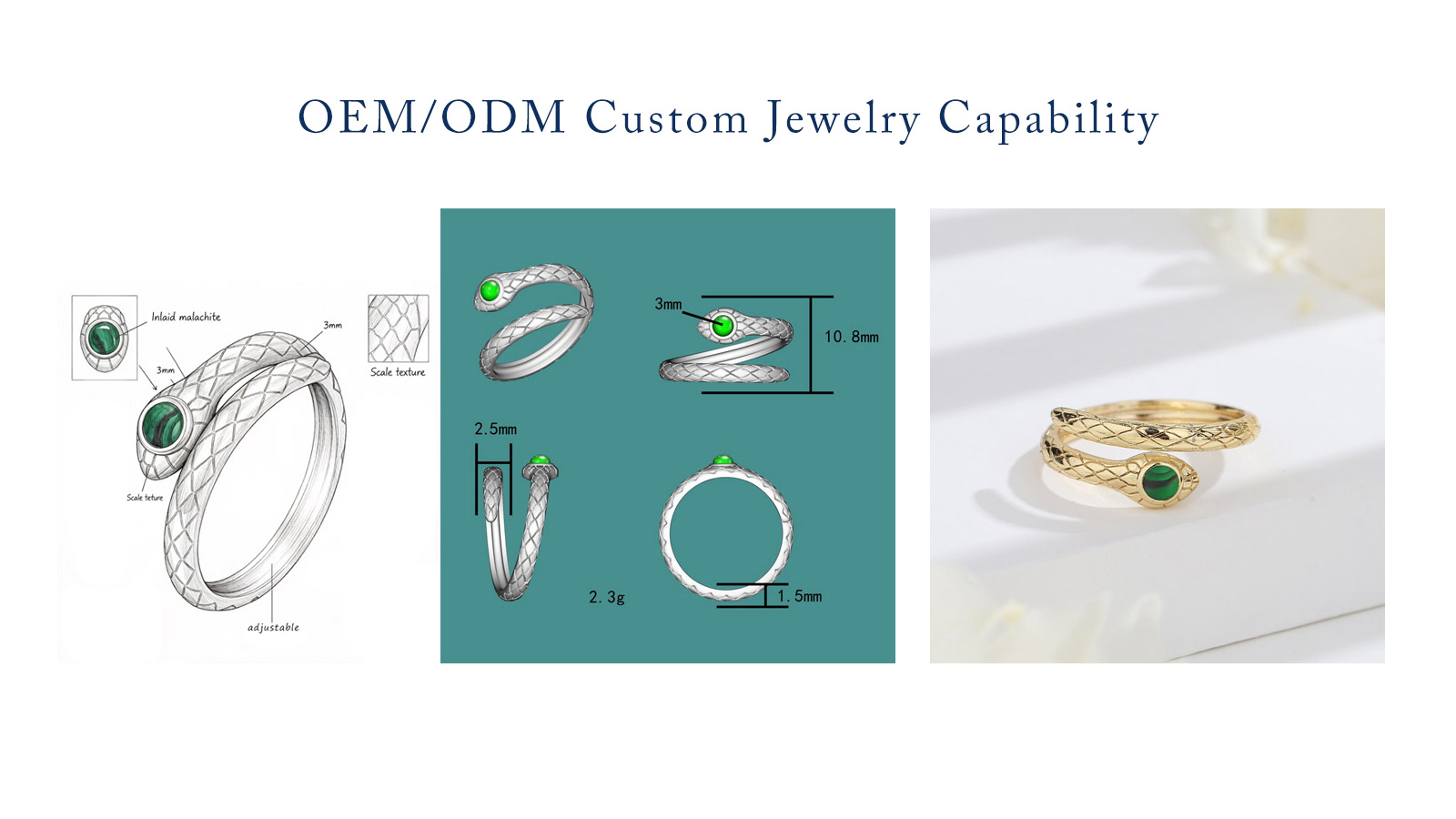 925 silver jewelry OEM ODM 3D design service