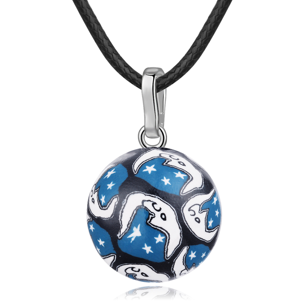 Celestial Moon & Star Harmony Bola Angel Caller Pendant
