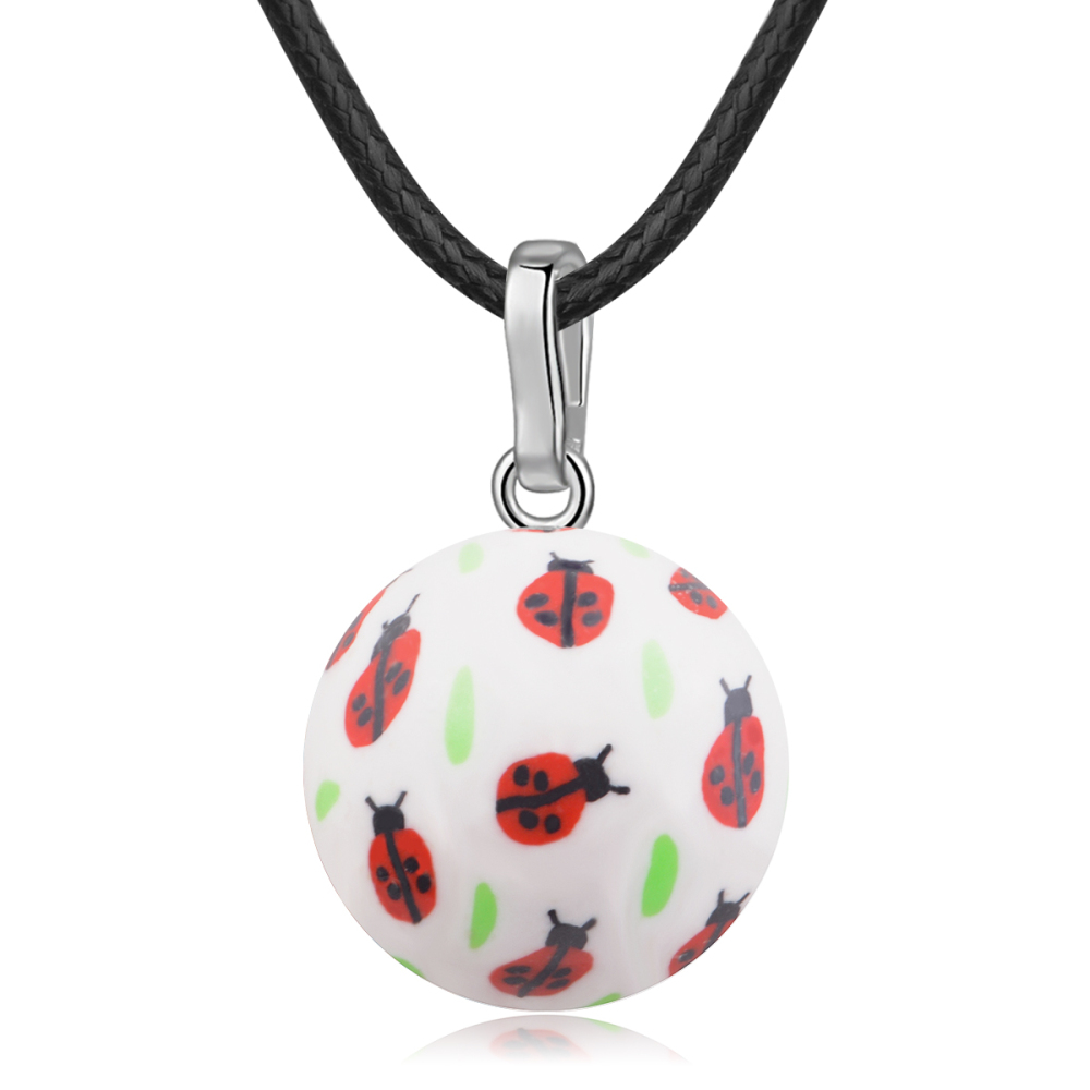 Ladybug Print Harmony Bola Angel Caller Pendant