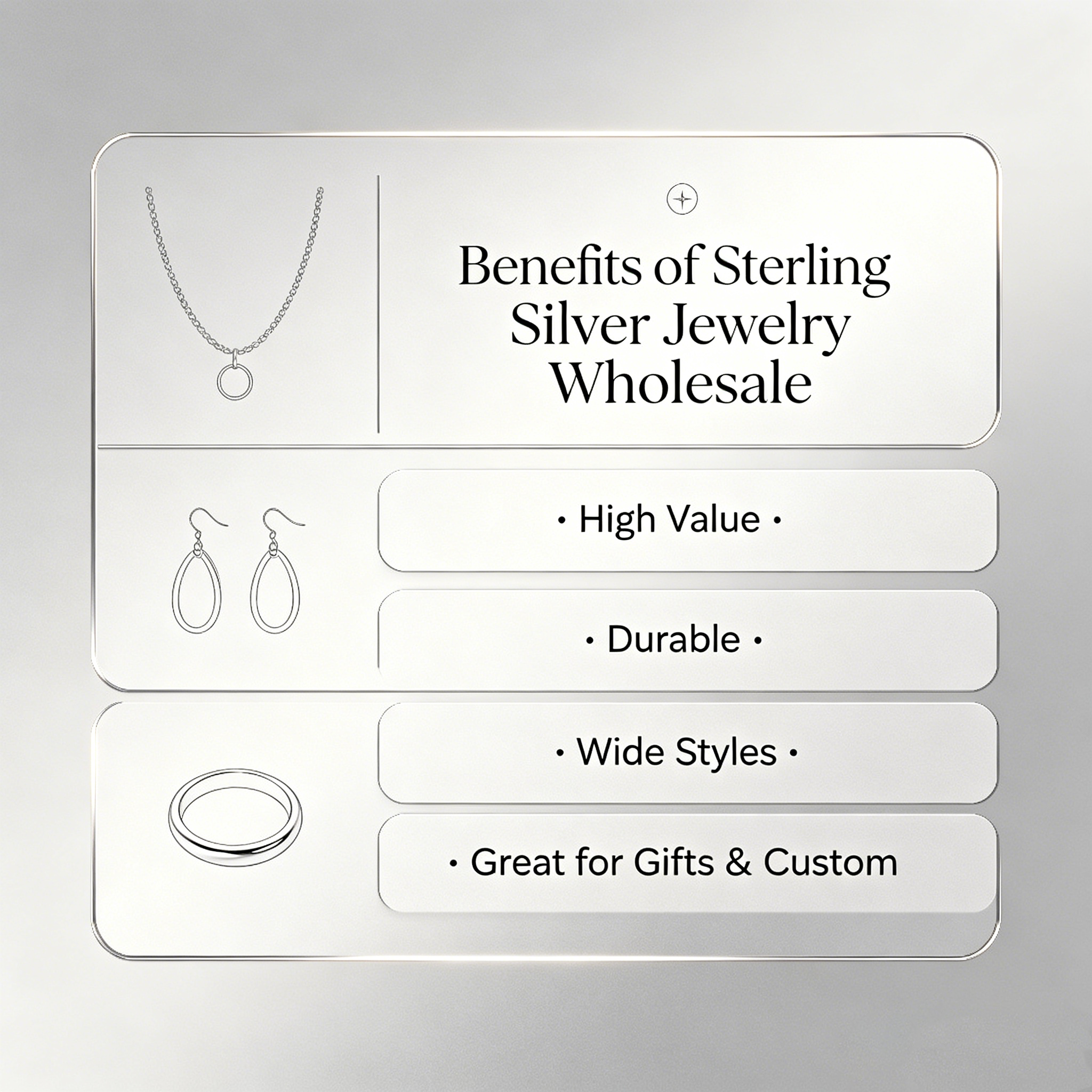 Advantages of sourcing 925 sterling silver jewelry for retailers