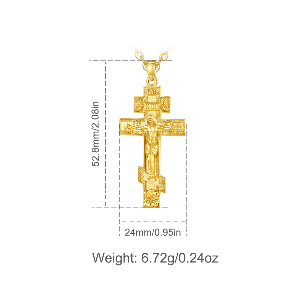 Merryshine Jewelry Orthodox Jesus Crucifix Pendant