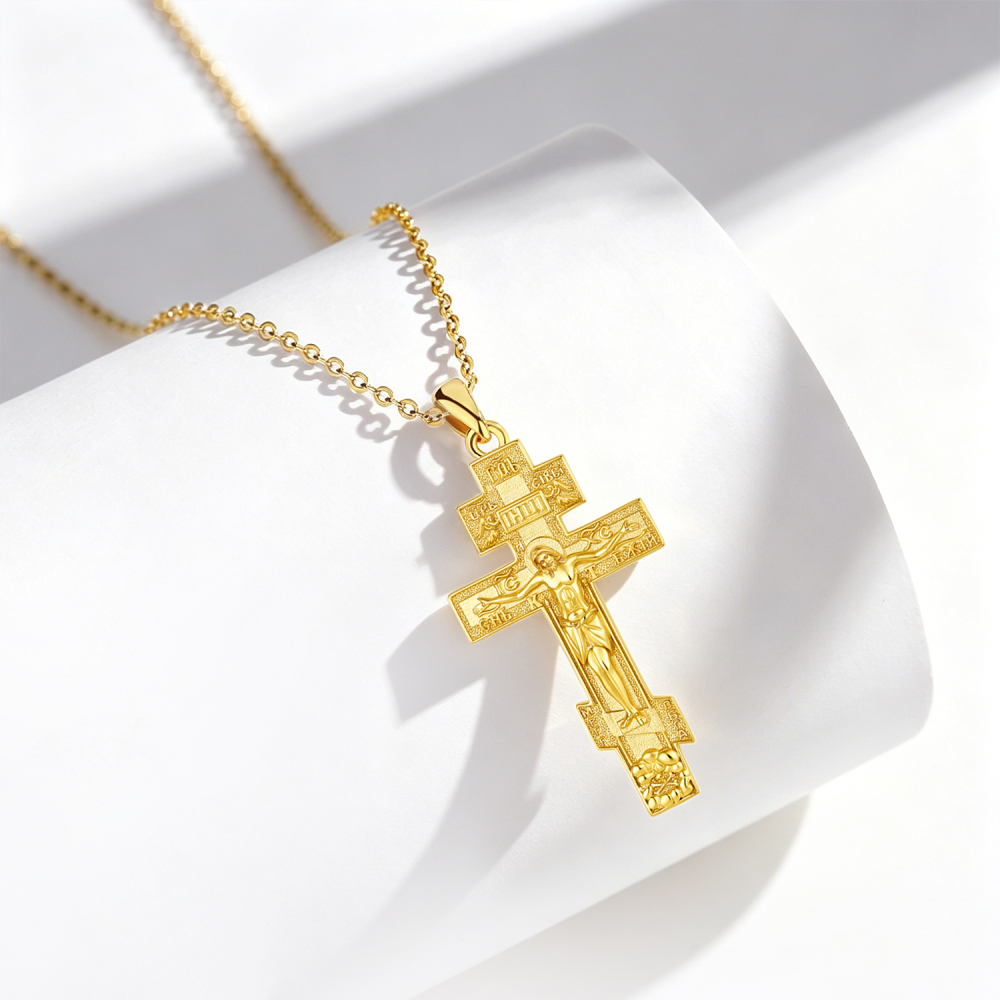 Merryshine Jewelry Orthodox Jesus Crucifix Pendant