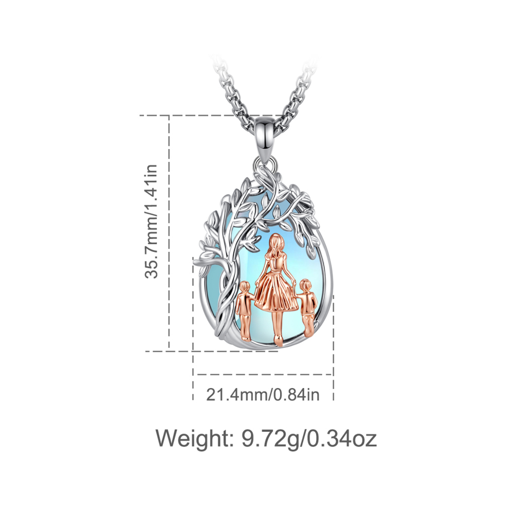 Merryshine Jewelry Tree of Life Mother & Two Kids Pendant