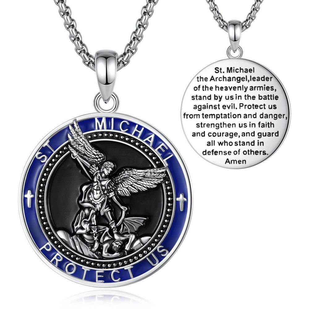Merryshine Jewelry St. Michael Archangel Medal Pendant