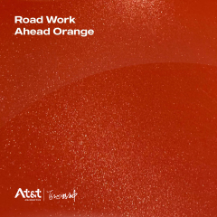 Road Work Ahead Orange